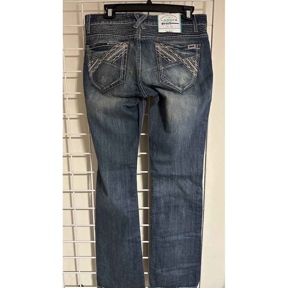 Cruel Denim Women's Mid Rise Distressed Abby Bootcut Denim Jeans Size‎ 29/7L New - Picture 3 of 9